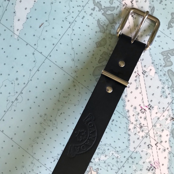 Vintage Black Leather Canada Belt - Picture 3 of 10